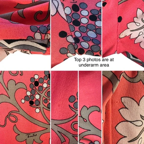 Vintage 70s Emilio Pucci Silk Dress, S/M